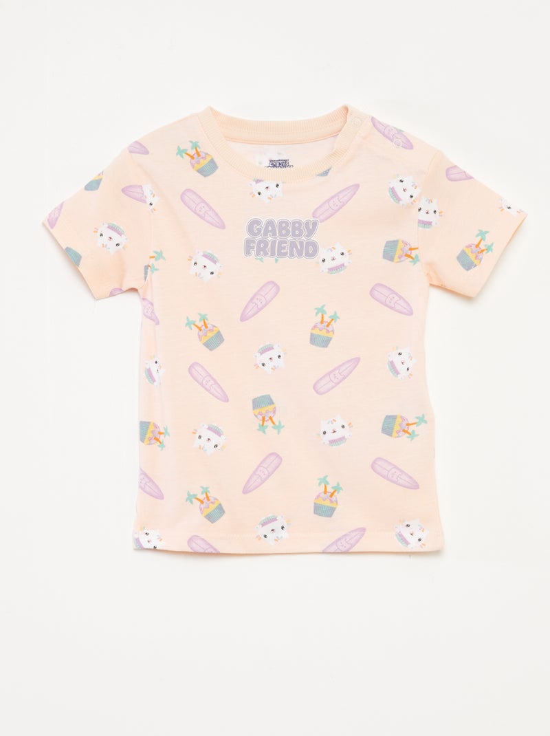 Ensemble pyjama short + t-shirt 'Gabby et la maison magique' - 2 pièces ROSE - Kiabi