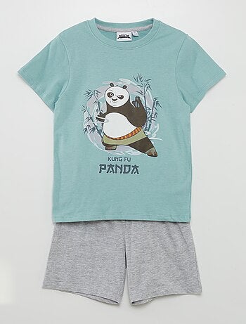 Ensemble pyjama short + t-shirt  'Kung-fu Panda' - 2 pièces