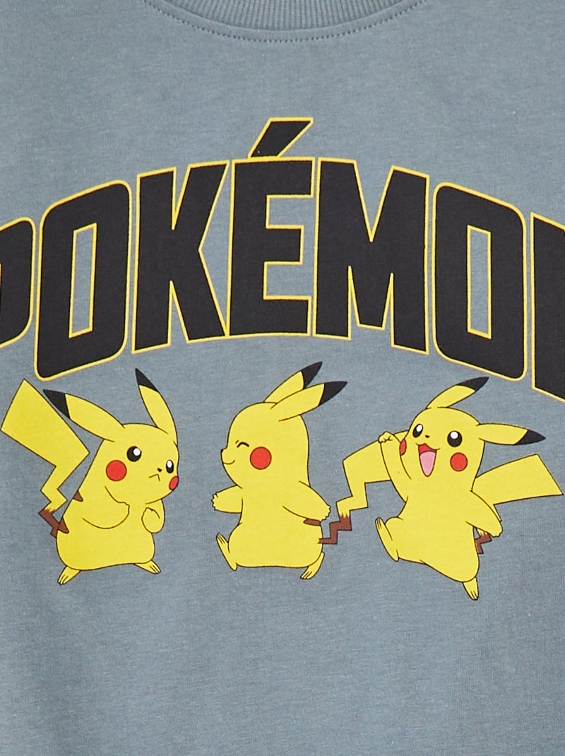 Ensemble pyjama short + t-shirt 'Pokémon' 'Pikachu' - 2 pièces BLEU - Kiabi