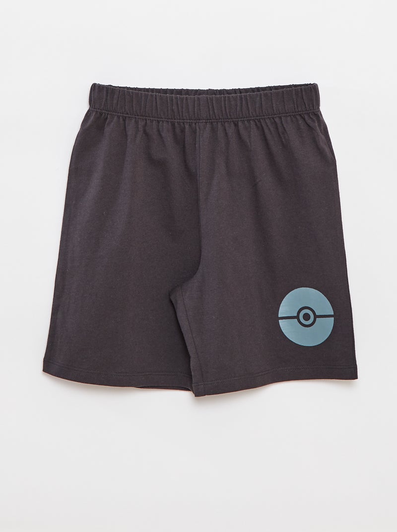 Ensemble pyjama short + t-shirt 'Pokémon' 'Pikachu' - 2 pièces BLEU - Kiabi