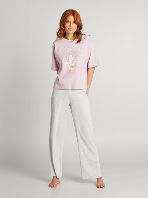 Ensemble pyjama 'Sonic' t-shirt + pantalon - 2 pièces - Kiabi