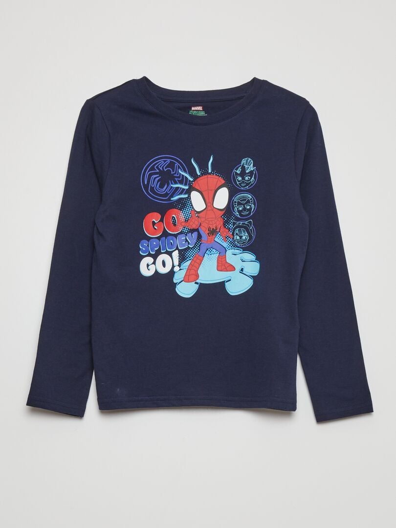 Pyjama 2 Pièces Spider-Man Garçon Taille 6/7 à 10/12 - 100% Polyester - Neuf Avec étiquettes