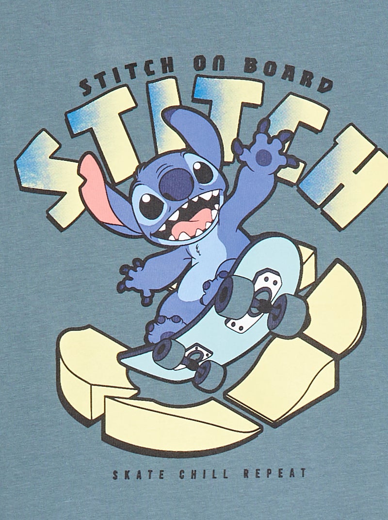 Ensemble pyjama 'Stitch' short + t-shirt - 2 pièces Bleu - Kiabi