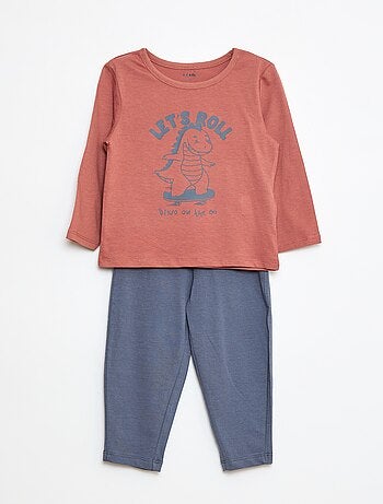 Ensemble pyjama t-shirt + legging imprimé - 2 pièces