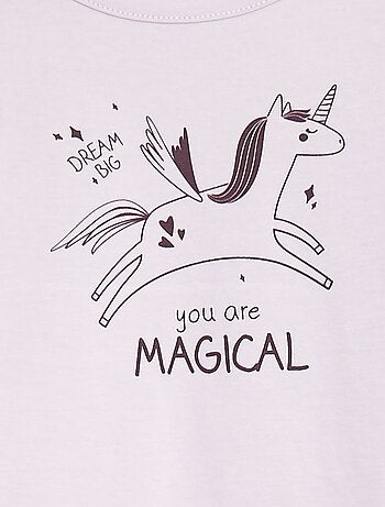 Ensemble pyjama t-shirt + legging imprimé - 2 pièces