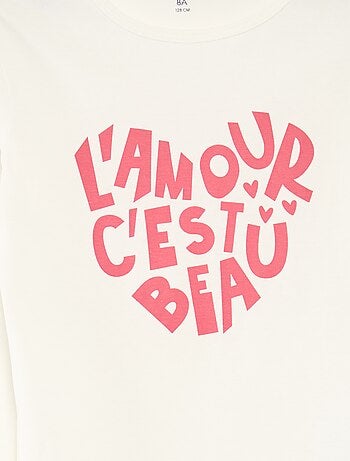 Ensemble pyjama t-shirt + pantalon - 2 pièces