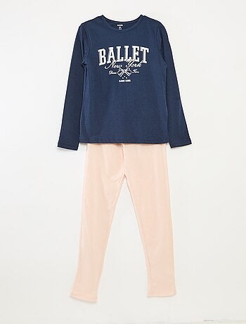 Ensemble pyjama t-shirt + pantalon - 2 pièces