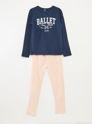 Ensemble pyjama t-shirt + pantalon - 2 pièces