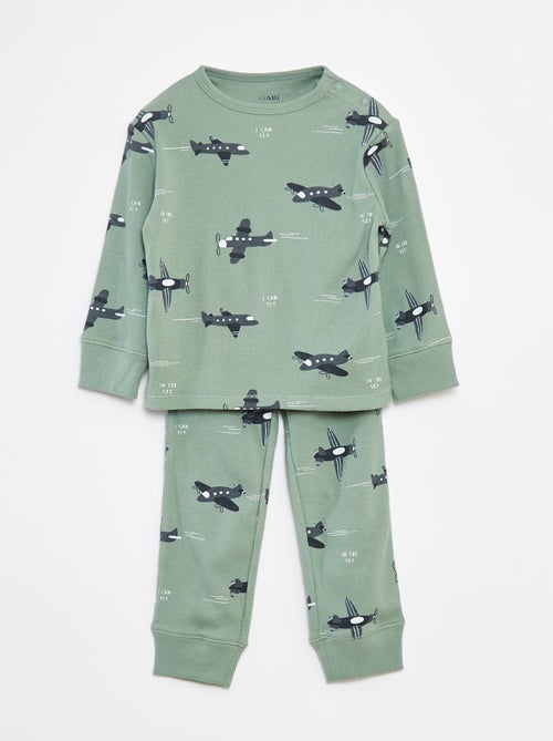 Ensemble pyjama t-shirt + pantalon - 2 pièces - Kiabi