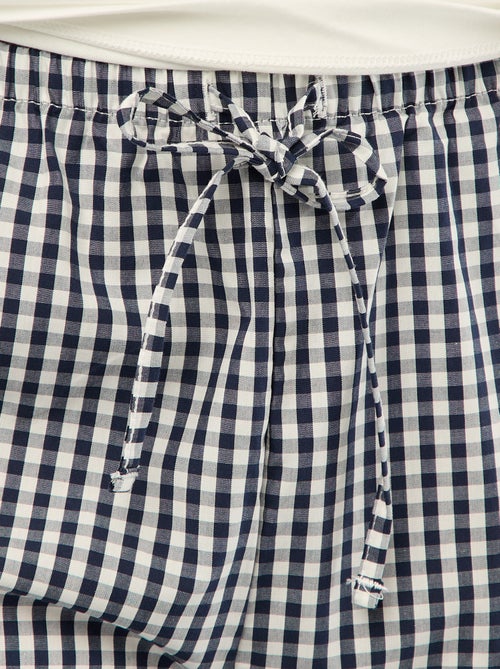 Ensemble pyjama t-shirt + pantalon en popeline 'Minnie' - 2 pièces - Kiabi