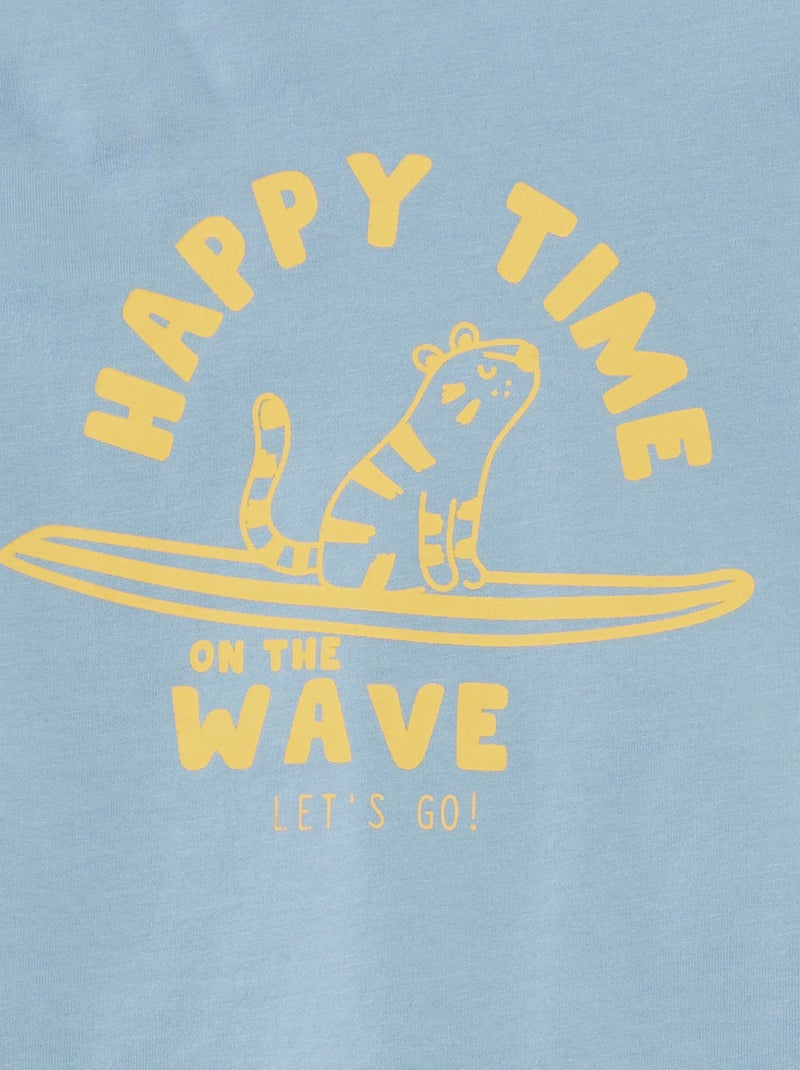 Ensemble pyjama t-shirt + short - 2 pièces BLEU - Kiabi