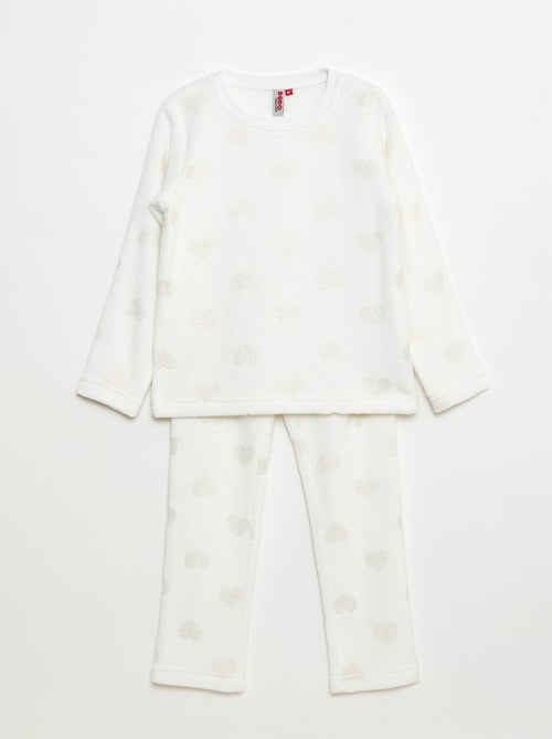 Ensemble pyjama t-shirt + short en polaire - 2 pièces - Kiabi