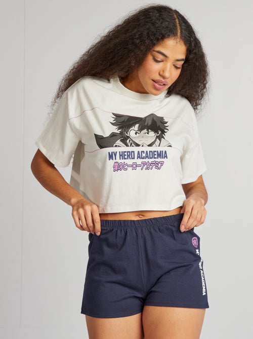 Ensemble pyjama t-shirt + short 'My Hero Academia' - 2 pièces - Kiabi