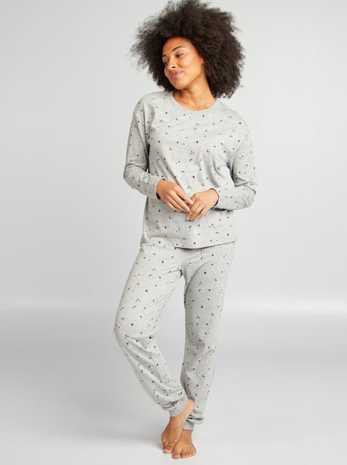 Ensemble pyjama tee-shirt + pantalon imprimé - Kiabi