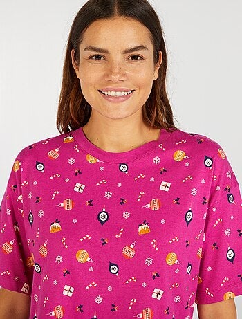 Ensemble pyjama  Tee-shirt + short Noël - 2 pièces - Kiabi