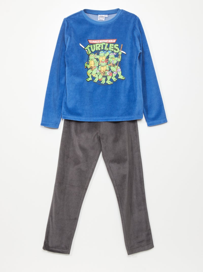Ensemble pyjama 'Tortue Ninja' - 2 pièces Bleu/gris - Kiabi