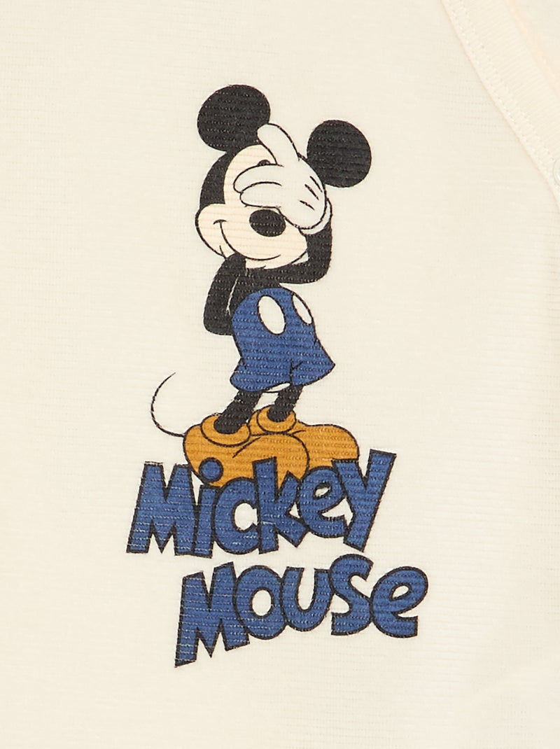 Ensemble pyjama velours 'Mickey Mouse' - 2 pièces Bleu - Kiabi