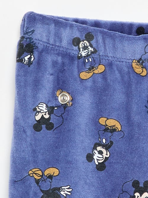Ensemble pyjama velours 'Mickey Mouse' - 2 pièces - Kiabi