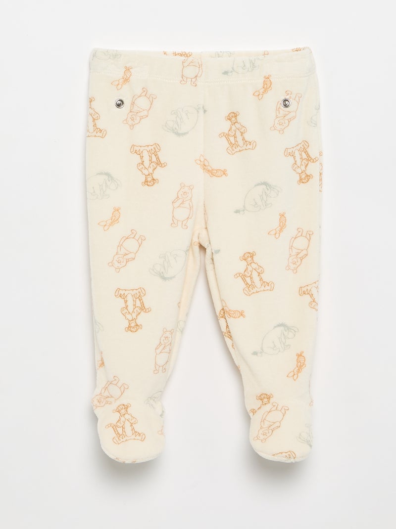 Ensemble pyjama velours 'Mickey Mouse' - 2 pièces Marron - Kiabi