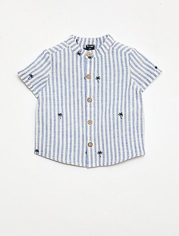 Ensemble rayé 2 pièces - chemise + short