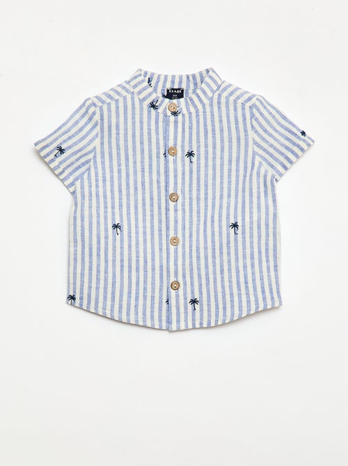 Ensemble rayé 2 pièces - chemise + short - Kiabi