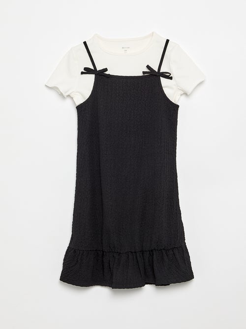 Ensemble robe à fines bretelles + t-shirt - 2 pièces - Kiabi
