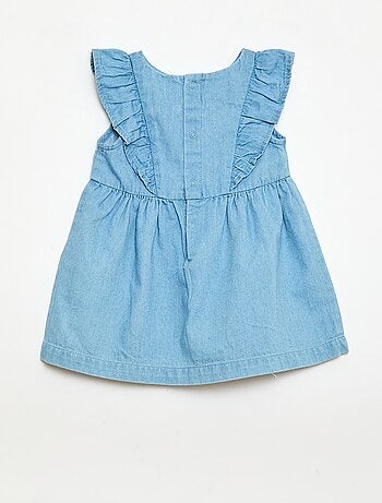 Ensemble robe + culotte en denim - 2 pièces