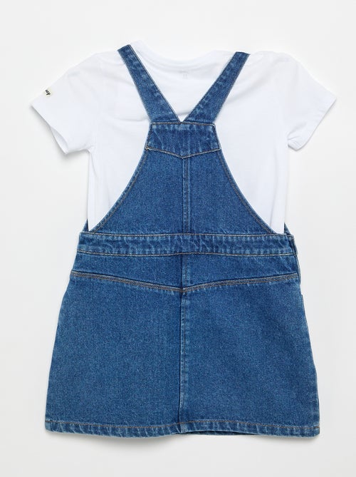 Ensemble robe denim + tee-shirt 'Minnie' - Kiabi