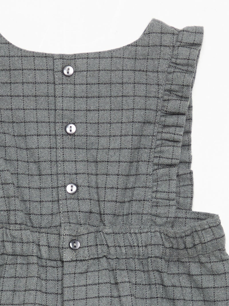 Ensemble robe sans manches + collants Gris - Kiabi