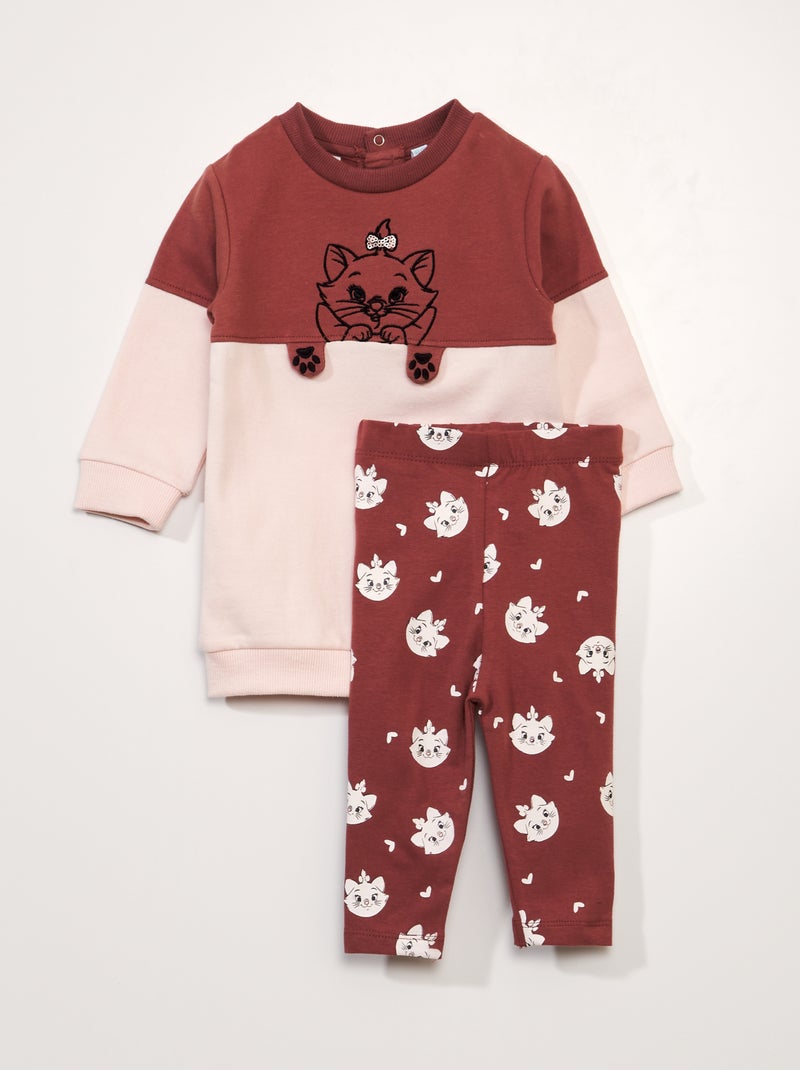 Ensemble robe sweat + legging - 2 pièces Rose - Kiabi