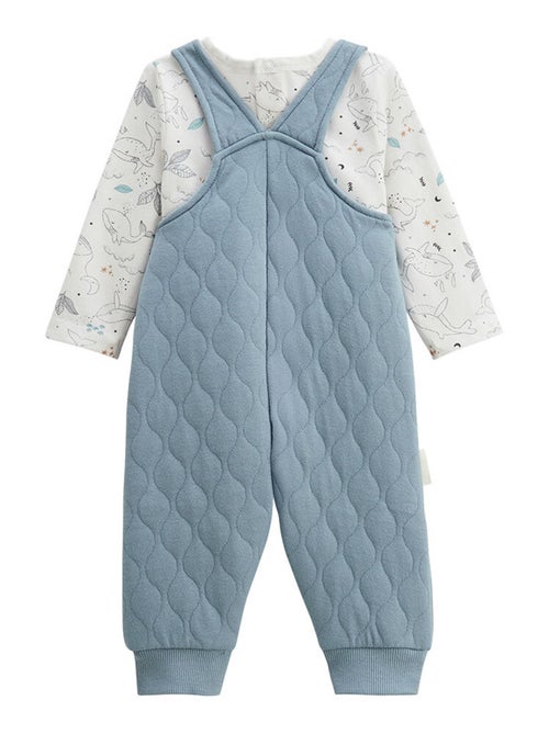 Ensemble salopette b?b? en coton matelass? et t-shirt Petite Balade - Kiabi