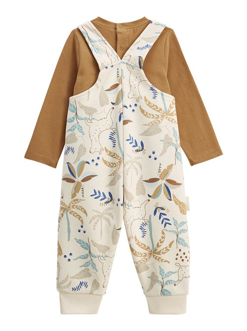 Ensemble salopette b?b? en molleton et t-shirt Lamascotte - Kiabi