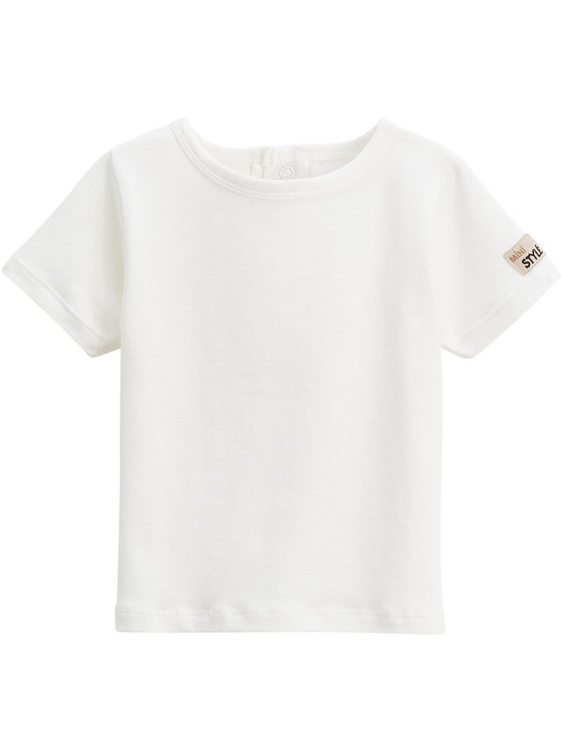 Ensemble salopette b?b? et t-shirt Auguste Beige sable - Kiabi
