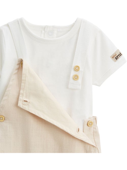 Ensemble salopette b?b? et t-shirt Auguste - Kiabi