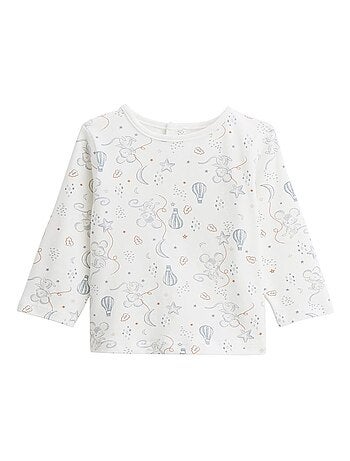 Ensemble salopette bébé en coton matelassé et t-shirt rêverie