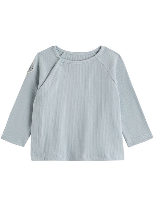 Ensemble salopette bébé en coton matelassé et t-shirt voix lactée - Kiabi