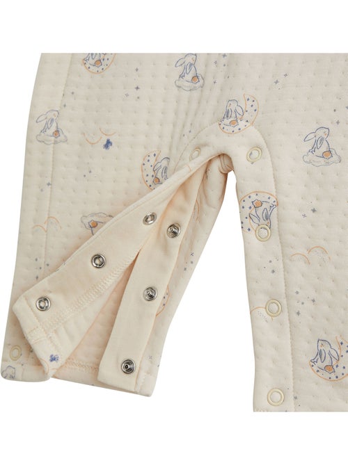 Ensemble salopette bébé en coton matelassé et t-shirt voix lactée - Kiabi