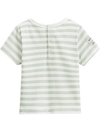 Ensemble salopette bébé en éponge et t-shirt Crocro rigolo