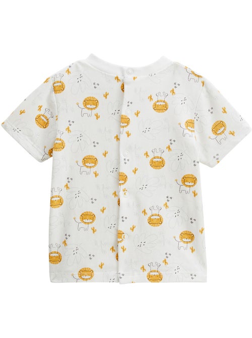 Ensemble salopette bébé en gaze de coton et t-shirt Elio - Kiabi