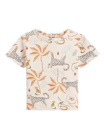 Ensemble salopette bébé en gaze de coton et t-shirt tango