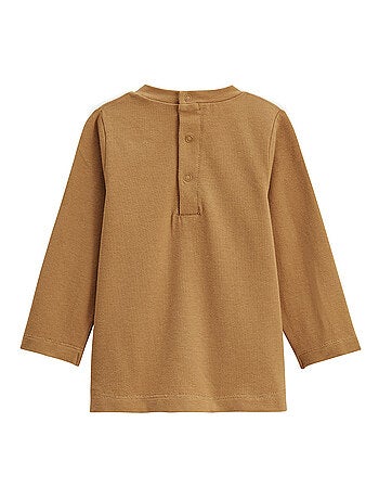 Ensemble salopette bébé en molleton et t-shirt lamascotte