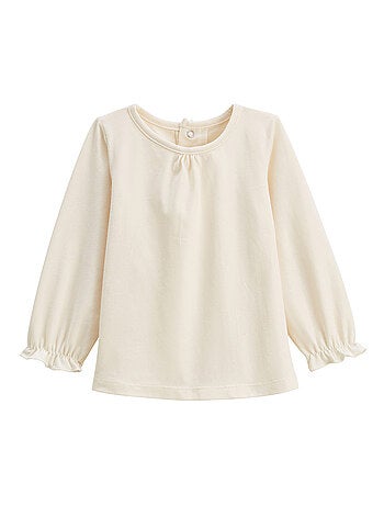 Ensemble salopette bébé en molleton et t-shirt manouk