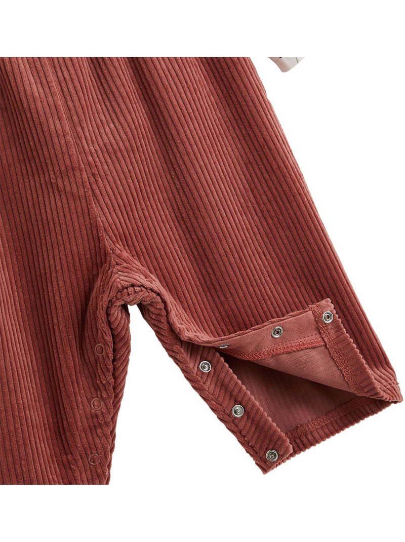 Ensemble salopette bébé en velours côtelé et t-shirt Evie Rose - Kiabi