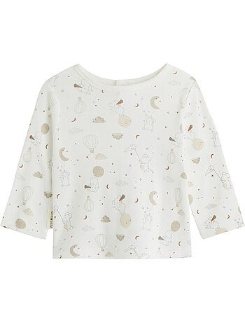 Ensemble salopette bébé en velours et t-shirt eliah