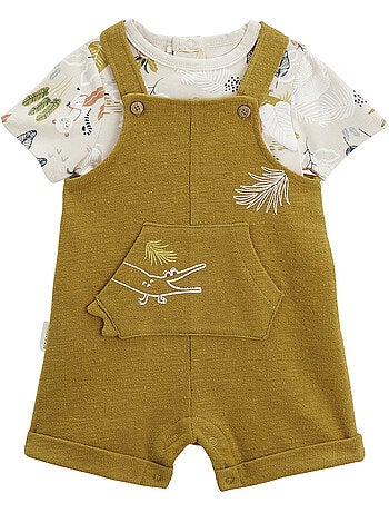 Ensemble salopette bébé et t-shirt costa