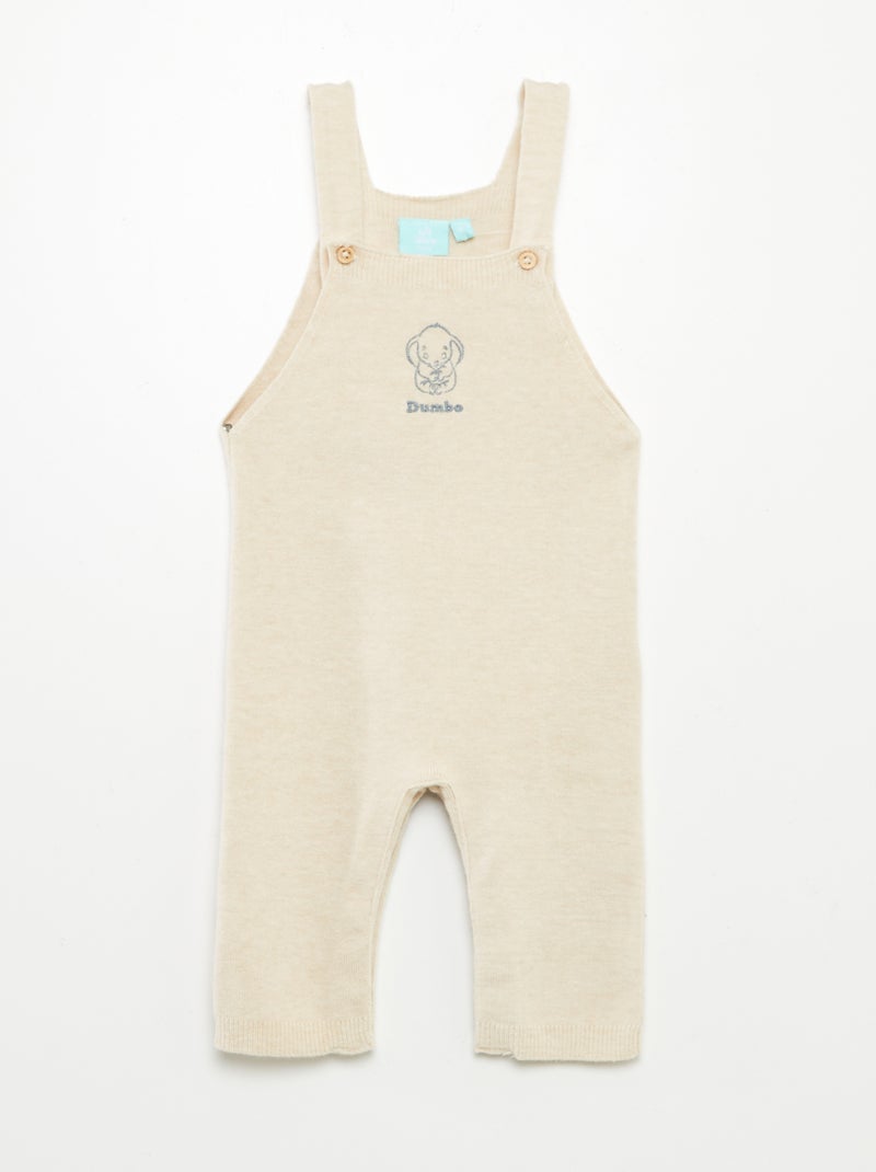 Ensemble salopette + body + bonnet 'Disney' - 3 pièces Beige - Kiabi
