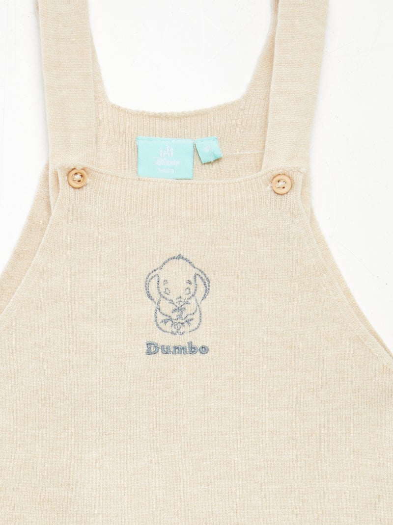 Ensemble salopette + body + bonnet 'Disney' - 3 pièces Beige - Kiabi