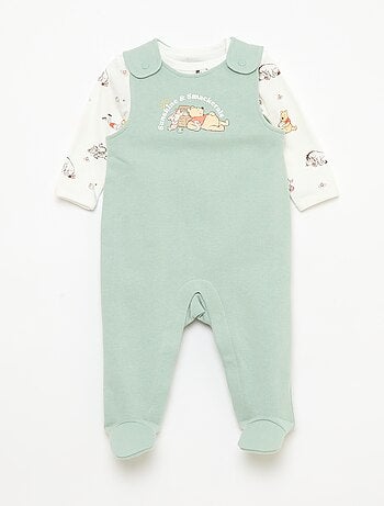 Ensemble salopette dors-bien + body manches longues 'Disney'