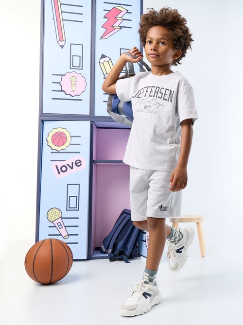 Ensemble short + t-shirt - 2 pièces - Kiabi Ensemble short + t-shirt - 2 pièces - Kiabi