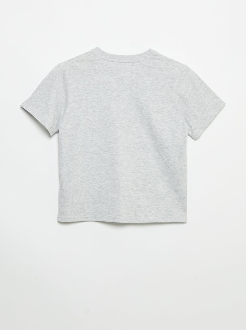 Ensemble short + t-shirt - 2 pièces Gris - Kiabi